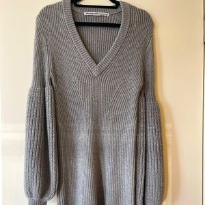 Alexander want knitted dress Grey